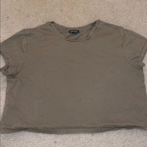 WILD FABLE ARMY GREEN CROP TOP